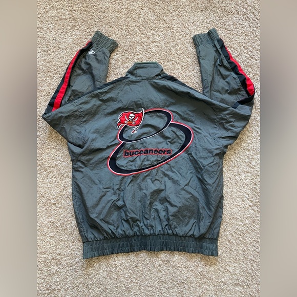 Vintage Logo Athletic Tampa Bay Buccaneers Windbreaker Jacket Size Men’s Large - Picture 7 of 11